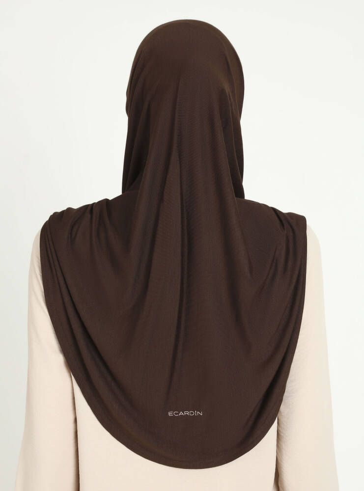 Comfort Viscose Hijab Scarf with Chin Cover — Light Brown