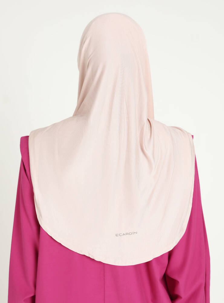 Comfort Viscose Hijab Scarf with Chin Cover — Powder Pink